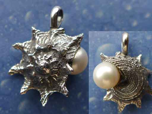 Nordsee Schmuck Silber Perle Anhänger