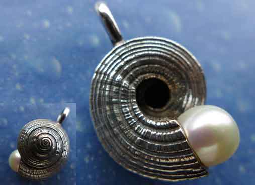 Küstenschmuck Perle maritimes Geschenk Silber