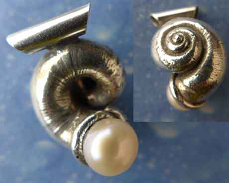 Küsten Silber Schmuck Perle Anhänger maritim