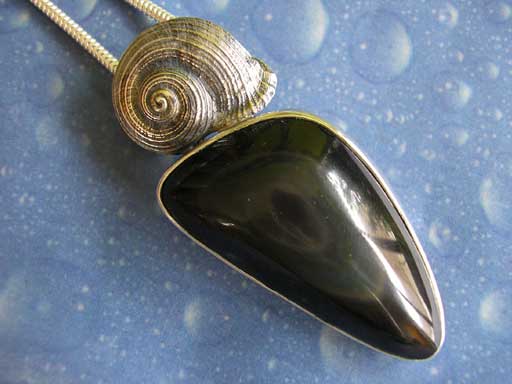 Schmuck maritim Silber Anhänger Edelstein