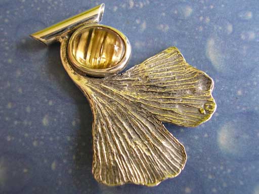 Ginkgo Blatt Weimar Schmuck Silber