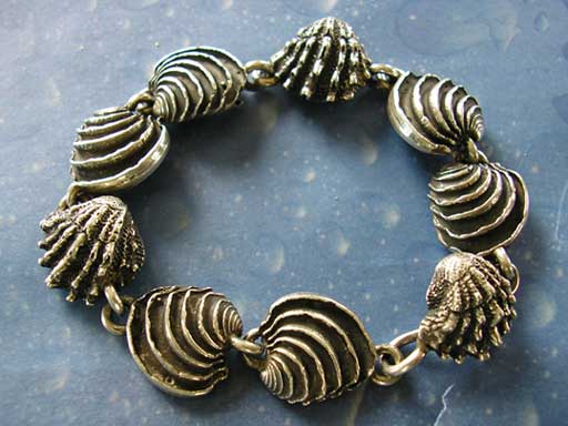 Armband Maritim Schmuck Silber Venus Fächer Muschel