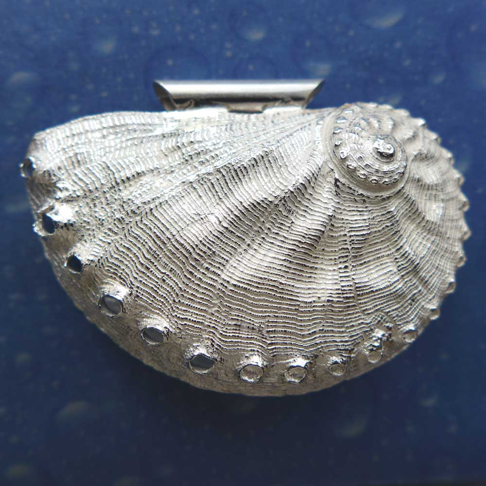 Abalone Schmuck Silber Anhänger xxl