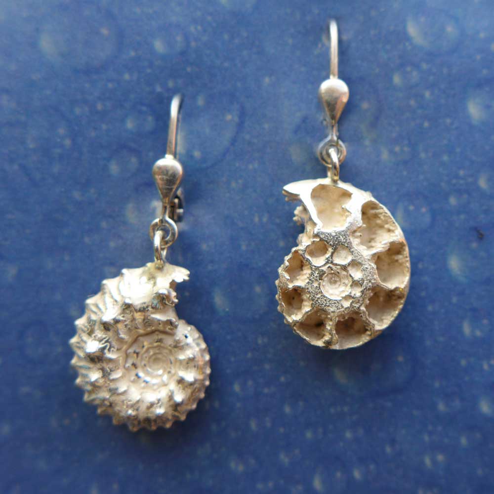Ammonit Silber Ohrhänger Schmuck