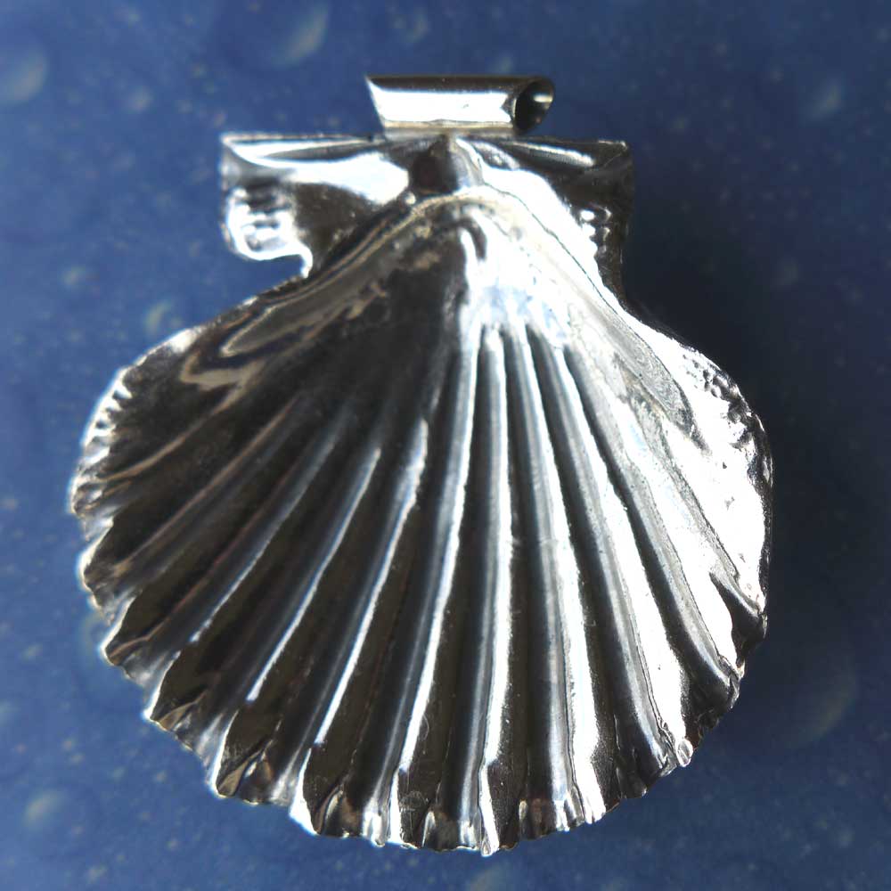 Anhänger Muschel Schmuck Kette Rückseite