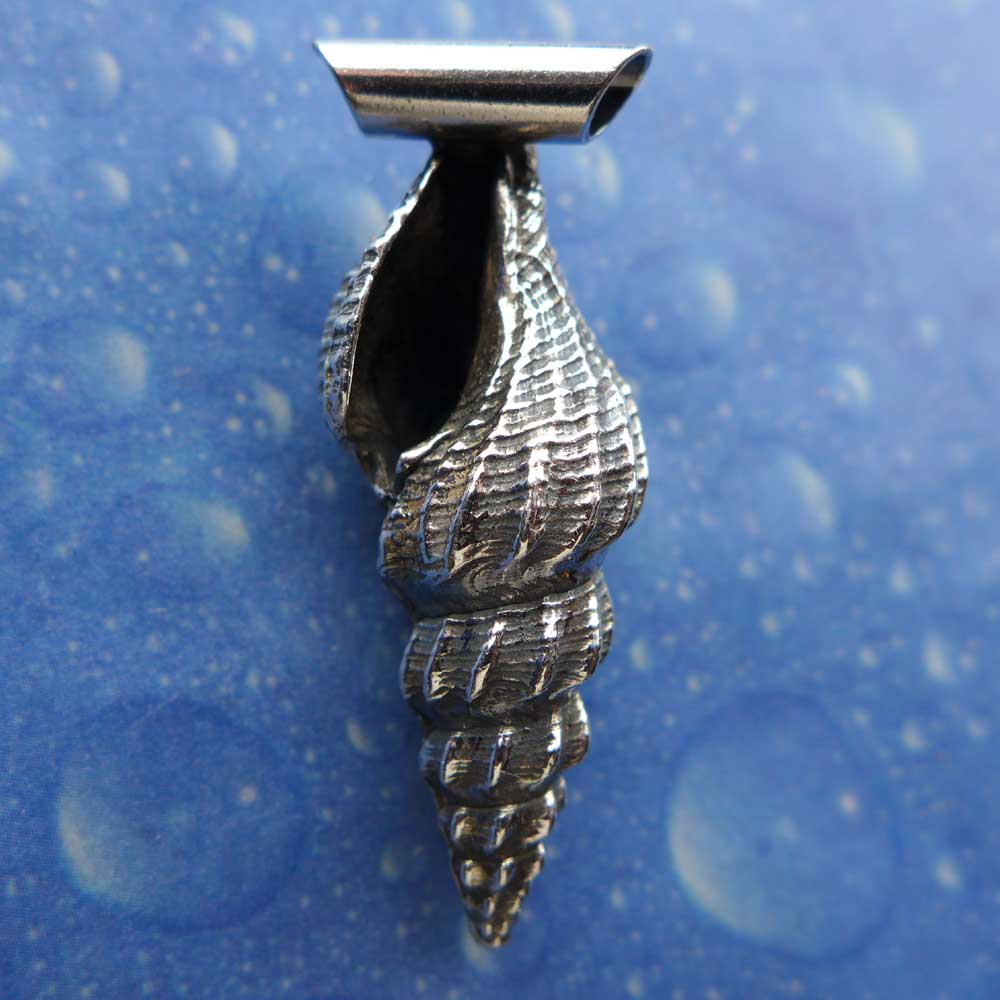 Maritimer Schmuck Bandschnecke Anhänger Rückseite