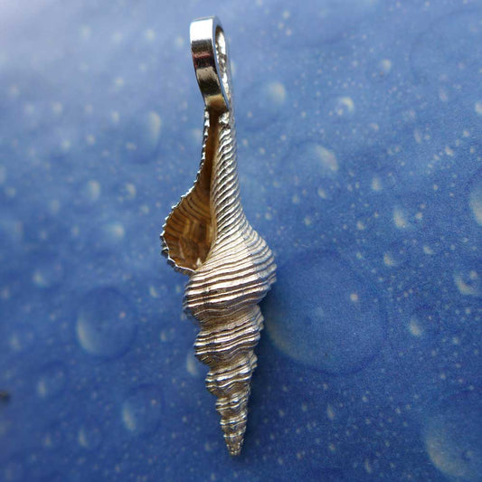 Meeresgeschenk Anhänger Spindel Schnecke Rückseite