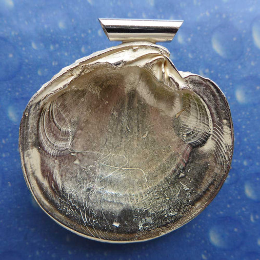 Muschelschmuck Anhänger Silber Lucina Rückseite