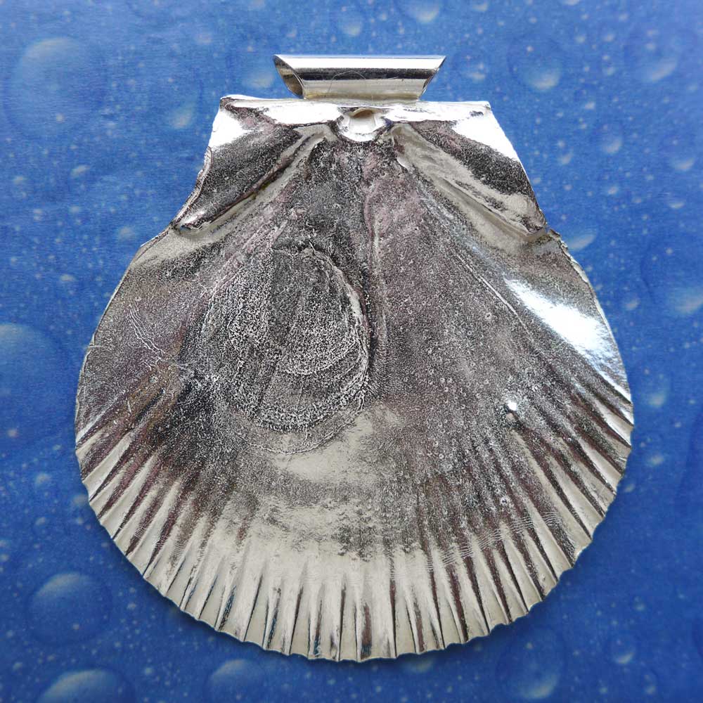 Pilger Jakobs Muschel Anhänger Rückseite