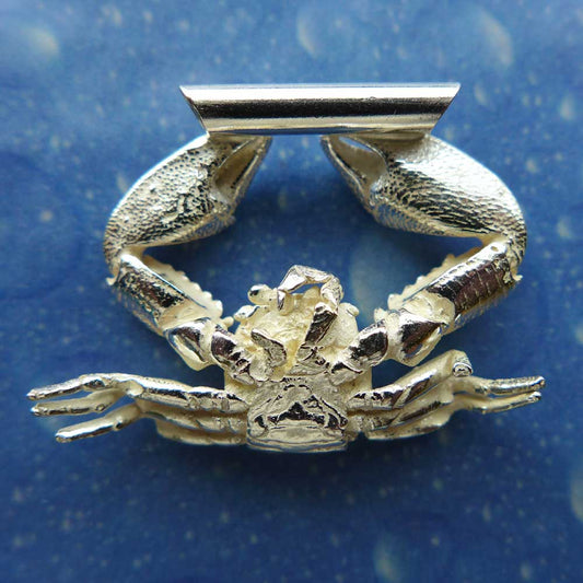 Krebs Anhänger Silber Schmuck Rückseite