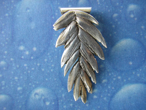 Dünengras Schmuck Anhänger Silber