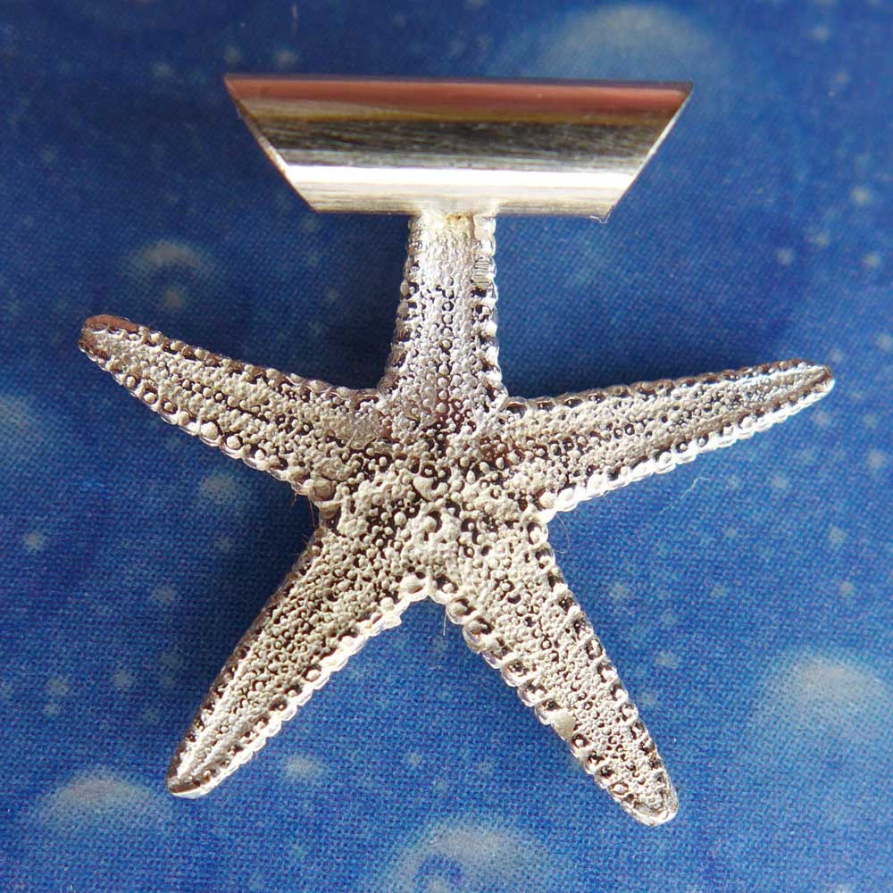 Taucher Schmuck Seestern Anhänger Rückseite