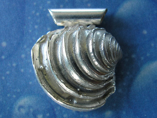 Silber Muschel Anhänger Stufige Venus