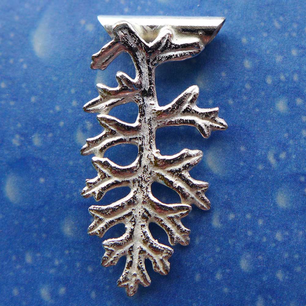 Silber Blatt small Anhänger