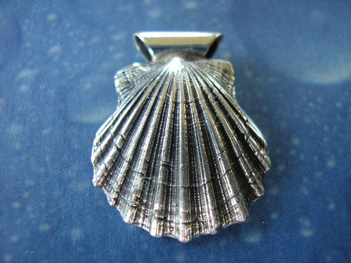 Pilger Jakobs Muschel Anhänger Silber