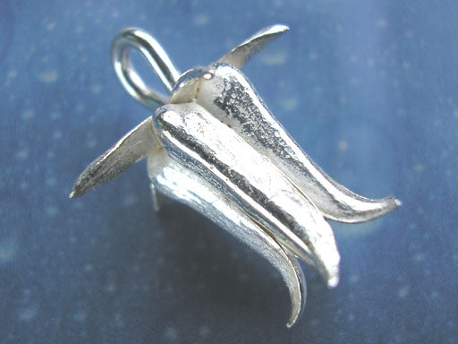 Blüte Schmuck Hauswurz Anhänger Silber