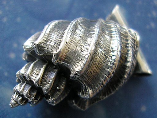 Strandschmuck Schnecke Anhänger Fischer geschwärzt