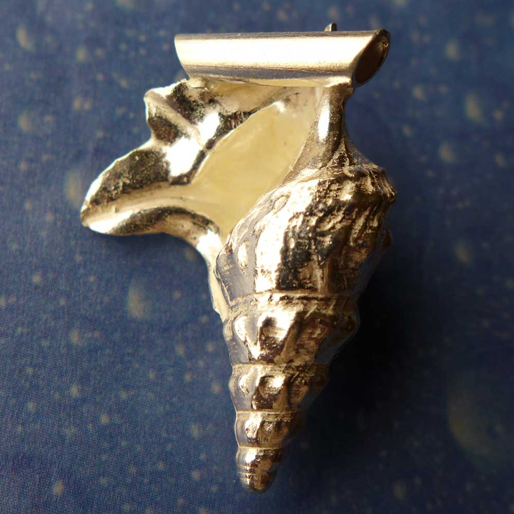 Scuba Schmuck Anhänger Silber Pelikanfuß Rückseite