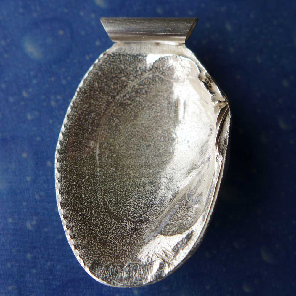 Muschelschmuck Design Anhänger gemustert Rückseite