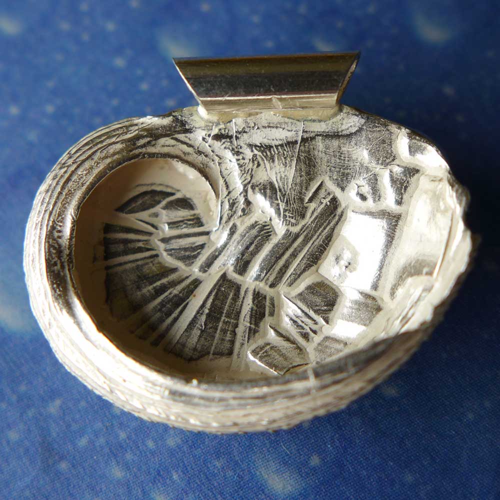 Abalone Meerohr Schmuck Anhänger Rücksseite