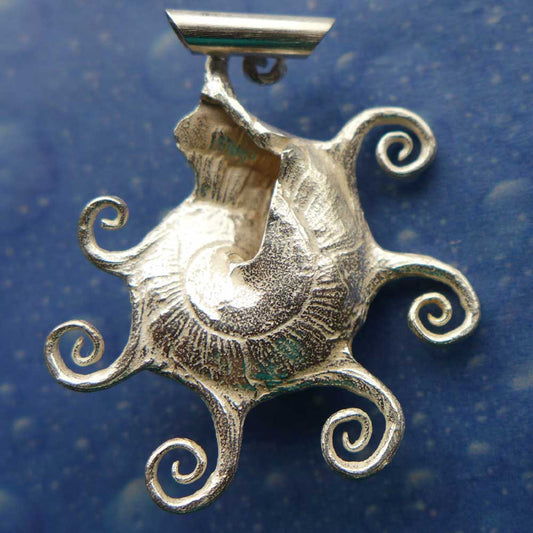 Schnecke Schmuck Anhänger Rückseite