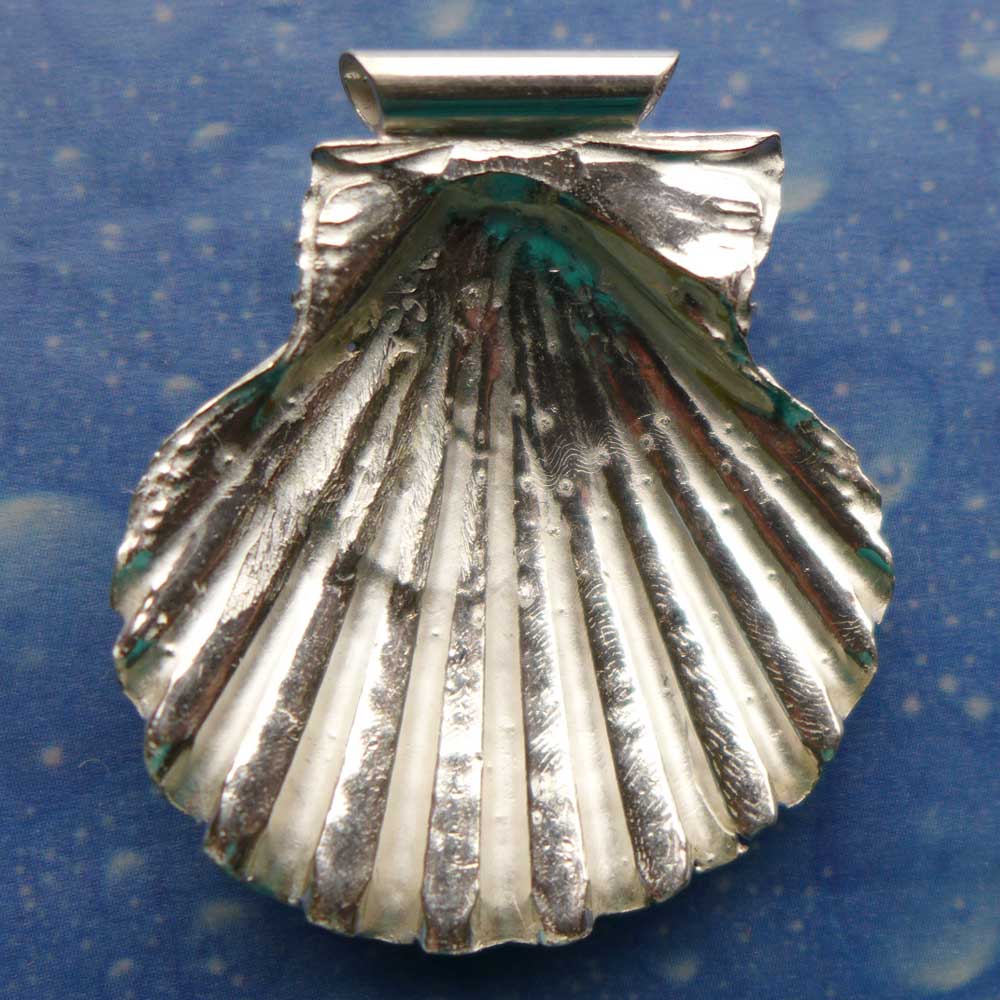 Pilger Ausrüstung Ketten Anhänger Silber Rückseite