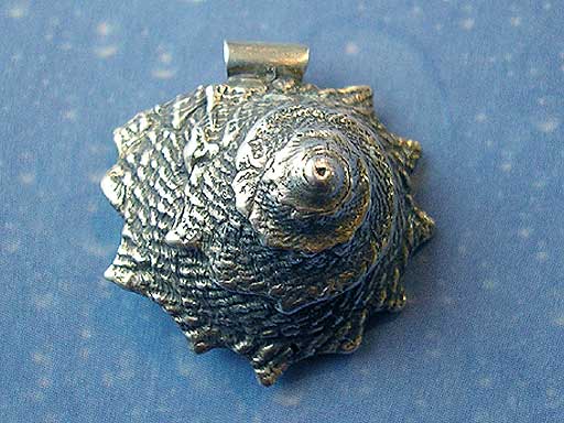 Kettenanhänger maritim Schmuck Silber Schnecke
