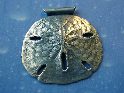 Sanddollar Silber Anhänger Schmuck
