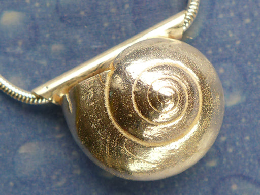 Maritimschmuck Anhänger Knopfschnecke