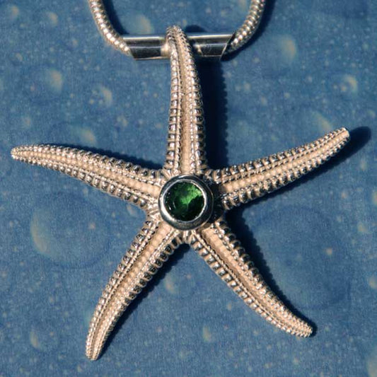 seestern turmalin kette originalgetreu Nicola Buggert kunsthandwerk schmuck