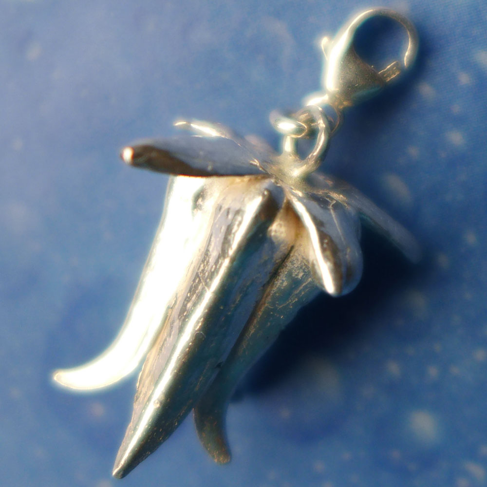 Blütenschmuck Silber Charms Anhänger