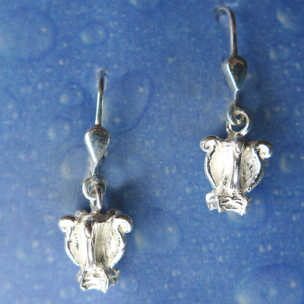 Blüten Schmuck Silber Ohrringe