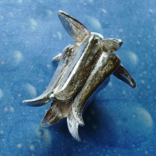 Silber Anhänger Blume Blüte floral