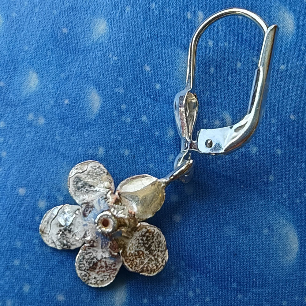 Blüten Blumen Ohrringe Silber Design