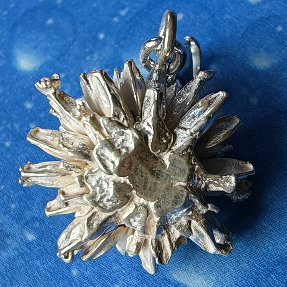 Silbercharms Blumen Anhänger