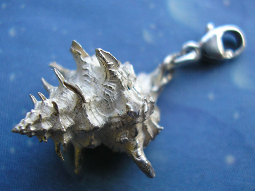 Schnecken Charms Anhänger rosa Stachel