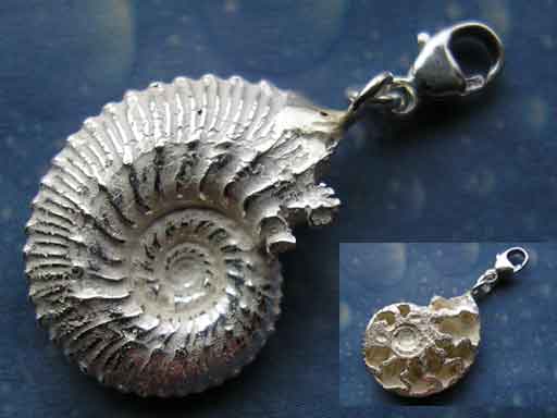 Charms Schmuck Silber Ammonit Geschenk