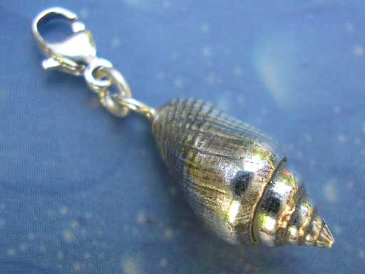 Charm Anhänger für die Kette Silber Schnecke