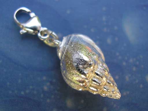 Schnecke Muschel Design Schmuck Silber Anhänger