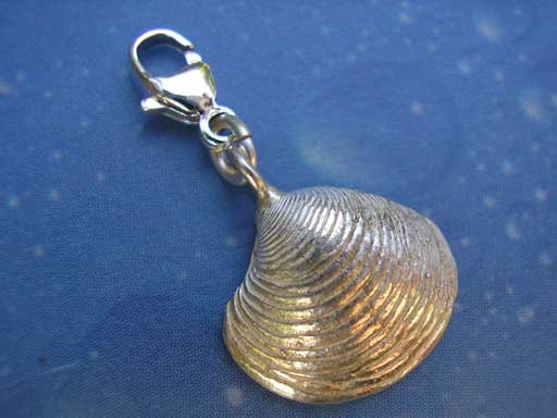 Anhänger Muschel Venusmuschel Design Silber