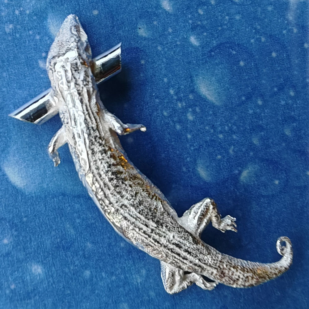 Echse Eidechse Silber Schmuck Anhänger