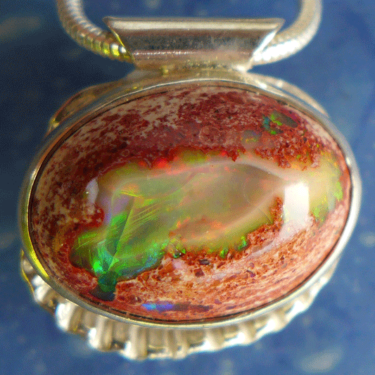 Feueropal Schmuck Muschel Arche