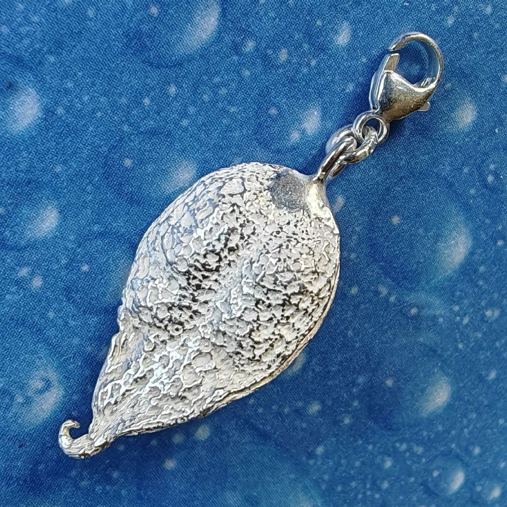 Floraler Schmuck Silber Anhänger