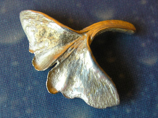 Ginkgo Blatt Stecker Schmuck Silber