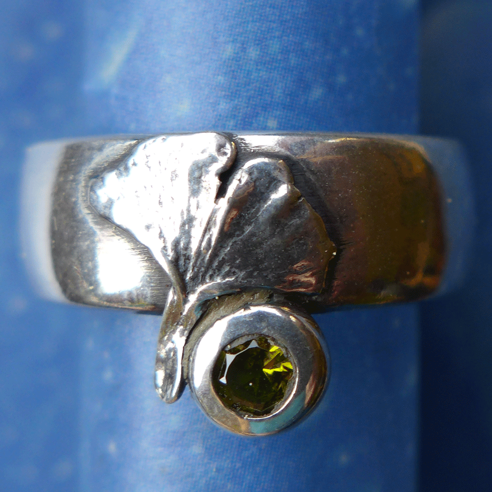 Ginkgo Ring Silber Schmuck Weimar