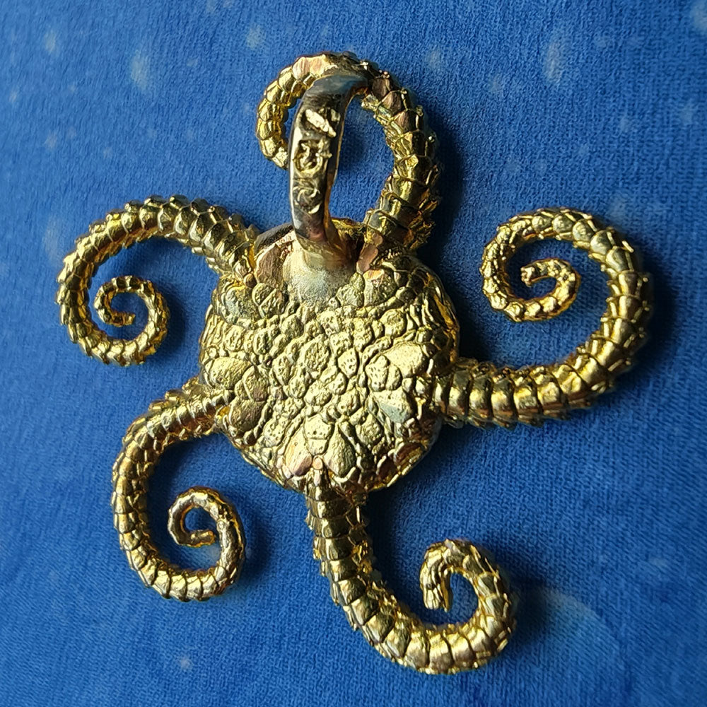 Strandgut Anhänger Gold Seesstern