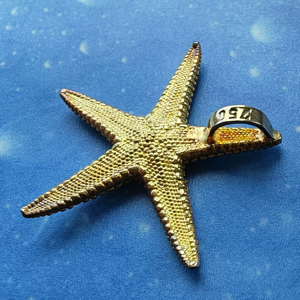 Maritimer Seestern Anhänger Gold