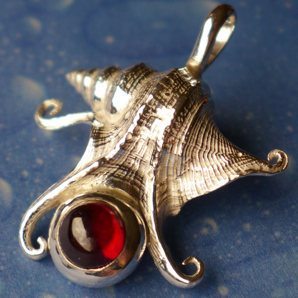 Granantkette Schmuck maritimes Design Unikat Silber