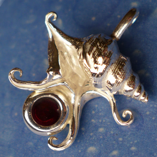 Kette Silber Schmuck Granat Anhänger