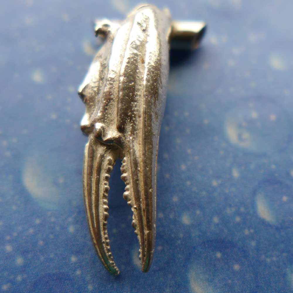 Krebs Anhänger Silber Schere